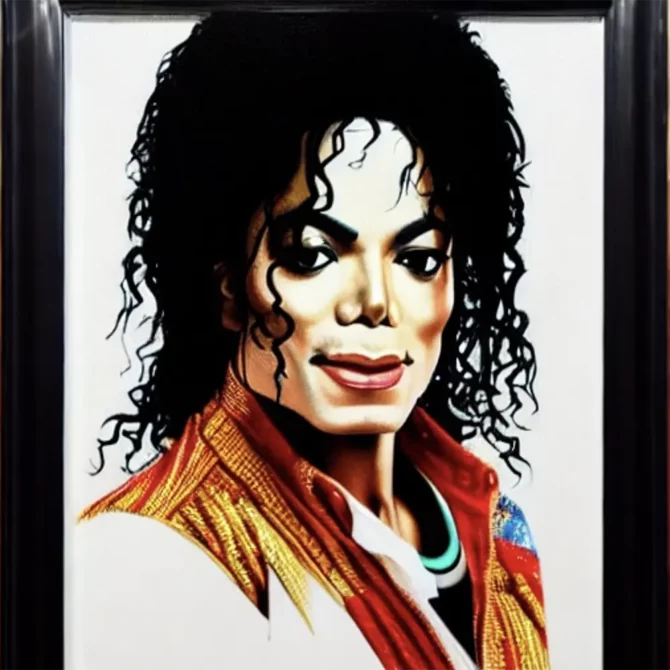 Michael Jackson in the style of Kehinde Wiley     21